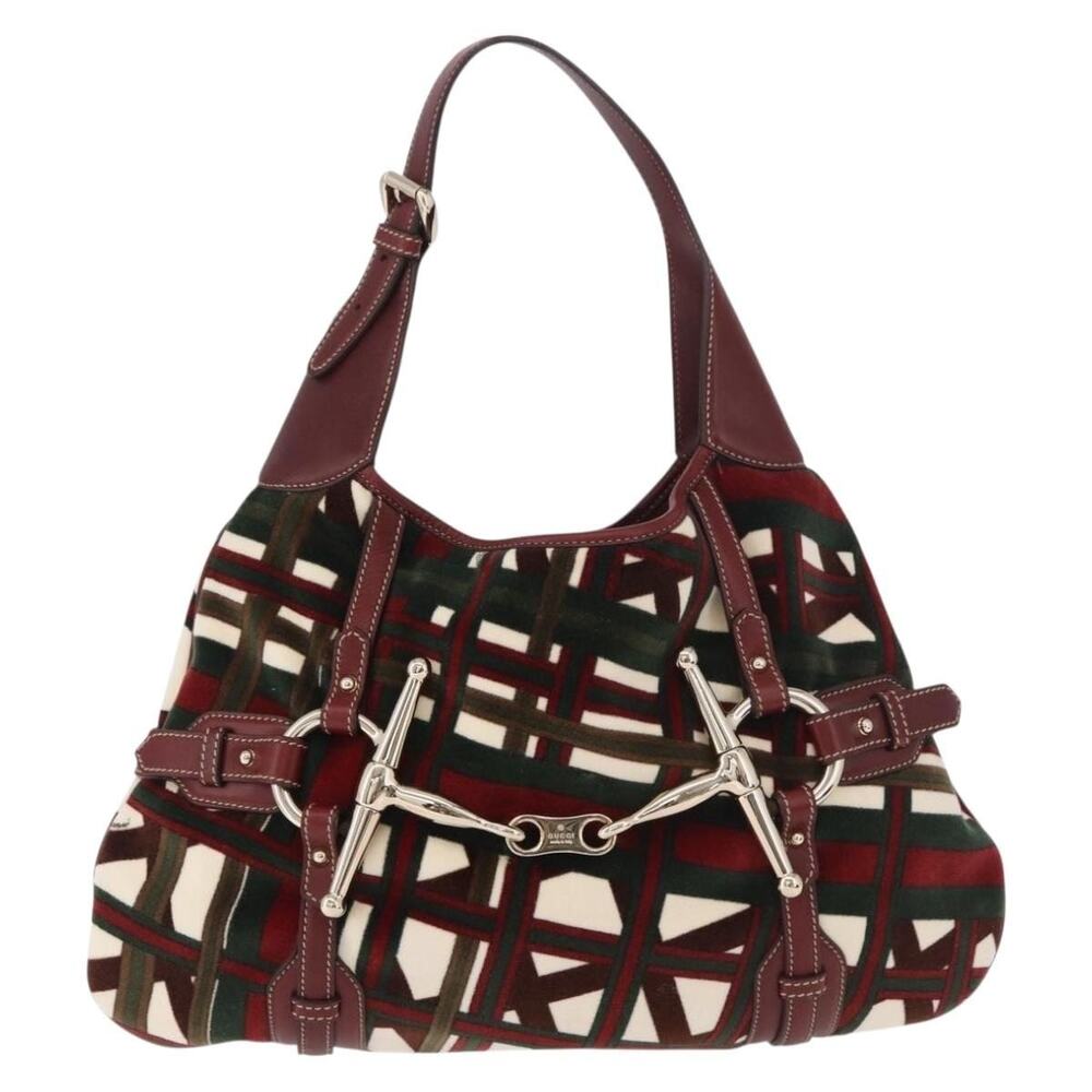 Gucci Jackie Shoulder Bag Green Velour